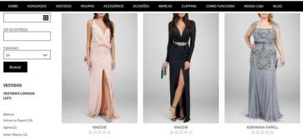 Aluguel online de vestidos para festa!