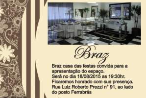 Convite de Inaugurao do Espao Braz 