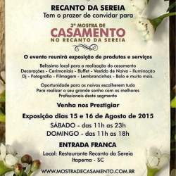 Terceira Mostra de Noivas Recanto da Sereia